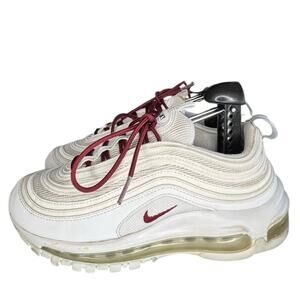 Nike by You ID Air Max 97 314275-995 Leather Athletic Sneaker Size 6.5 White